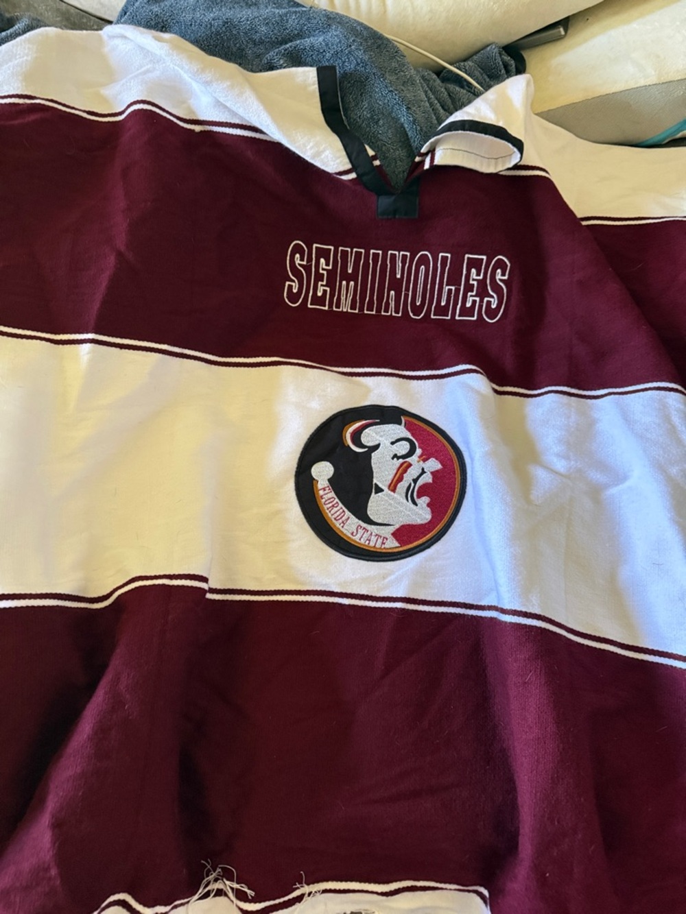 Florida State Seminoles Maroon & White Poncho